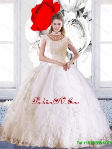 Prefect 2015 Fall Laceed and Beaded Quinceanera Dress