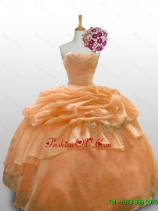 Custom Made Quinceanera Dresses with Paillette and Ruffled Layers