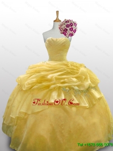 2015 New Style Ball Gown Quinceanera Dresses with Appliques Layers