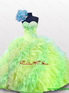 2015 New Style Sweetheart Quinceanera Dresses in Multi Color