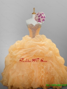 2015 New Style Sweetheart Quinceanera Dresses with Ruffled Layers