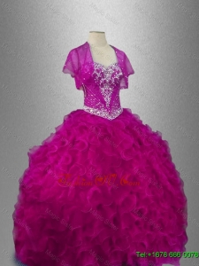 Ruffles Sweetheart New Style Quinceanera Dresses with Beading