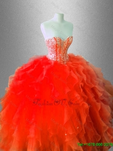 Fall Beautiful Sweetheart Quinceanera Gowns with Beading for 2016