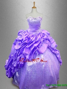 Popular Strapless 2016 Quinceanera Dresses with Sequins