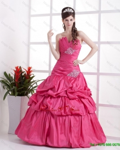Classical Luxurious A Line Sweetheart 2016 Prom Gowns with Pick Ups and Beading