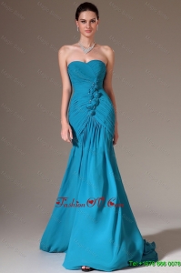 Luxurious Perfect Pretty Column Sweetheart Prom Dresses with Brush Train