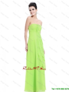 New Arrivals Classical Luxurious Strapless Beaded Prom Dresses in Spring Green
