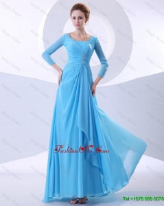 2016 Gorgeous Beautiful Fashionable Beading Aqua Blue Prom Dresses in 2016