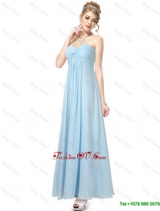 2016 Cheap Perfect Pretty Vintage Ankle Length Sweetheart Prom Dresses in Light Blue