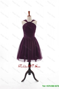 Cheap Straps Short Prom Dresses with Ruching for 2016