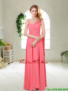 Luxurious Asymmetrical prom Dresses in Watermelon Red