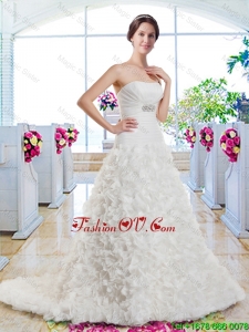 New Arrivals A Line Beaded New Arrivals A Line Beaded Wedding Dresses with AppliquesWedding Dresses with Appliques
