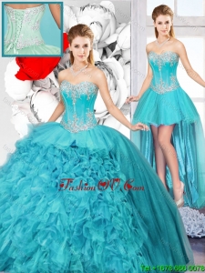 Best Selling Sweetheart Detachable Quinceanera Gowns with Beading