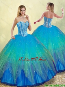 Elegant Beading Ball Gown Sweet 16 Dresses in Multi Color