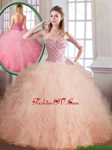 Luxurious Floor Length Sweet 16 Dresses with Ball Gown
