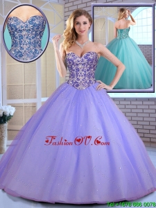 Elegant Ball Gown Sweetheart Quinceanera Gowns with Beading