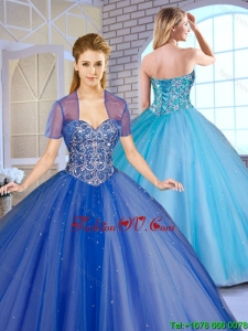 Perfect Ball Gown Sweet 16 Dresses with Beading for 2016