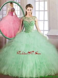 Unique Classical Sweetheart Quinceanera Gowns with Beading and Ruffles