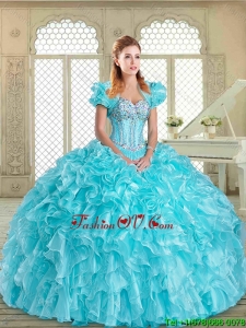 Latest Sweetheart Classic Quinceanera Dresses with Beading and Ruffles
