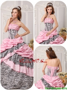Designer Ball Gown Multi Color Quinceanera Gowns with Beading