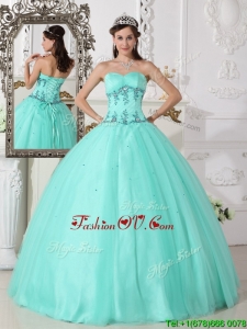 Spring Romantic Green Ball Gown Sweetheart Quinceanera Dresses