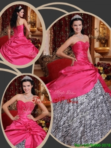 Lovely Ball Gown Sweetheart Quinceanera Dresses in Hot Pink