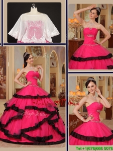 New style Ball Gown Strapless Quinceanera Gowns with Beading