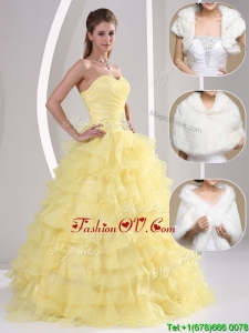 Popular Beading and Appliques Sweetheart Quinceanera Dresses