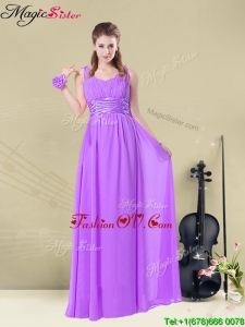 2016 Classical Straps Empire Ruching 2016 Prom Dresses