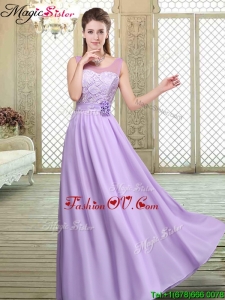 Best Scoop Lace Prom Dresses in Lavender