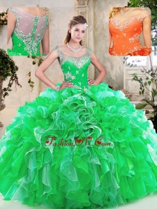 Best Scoop Quinceanera Dresses with Beading and Ruffles