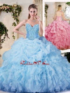 Hot Sale Ball Gown Quinceanera Dresses with Appliques and Ruffles