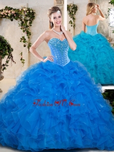 Lovely Multi Color Quinceanera Dresses with Beading and Ruffles