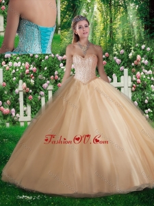 New style A Line Sweetheart Beading Quinceanera Dresses for 2016