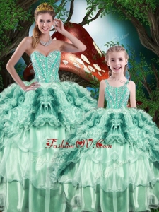 Pretty Ball Gown Princesita With Quinceanera Dresses with Beading and Ruffles for 2016