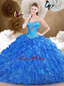 Luxurious Ball Gown Quinceanera Dresses with Beading and Ruffles