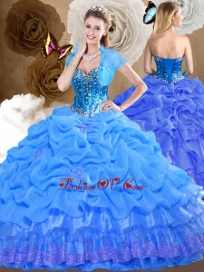 Romantic Sweetheart Quinceanera Dresses with Beading and Pick Ups