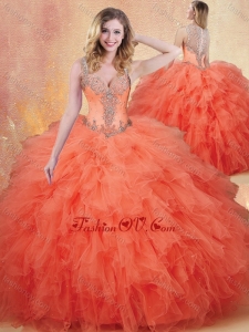 Fashionable Straps Sweet 16 Dresses with Ruffles and Appliques