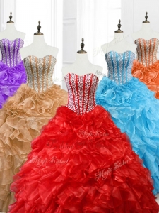 Hot Sale Ball Gown Sweetheart Quinceanera Dresses with Beading