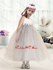 Most Popular Bateau Empire Flower Girl Dresses with Appliques