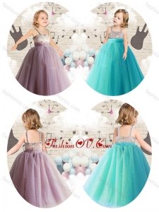Cute Empire Straps Birthday Party Dresses Appliques and Beading