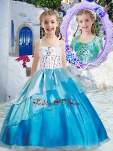 2016 Beautiful Ball Gown New Style Little Girl Pageant Dresses with Beading and Ruffles