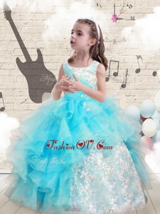 New Style Appliques and Ruffles Little Girl Pageant Dresses for 2016