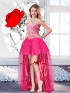 High Low Informal Prom Dresses with Straps for 2016