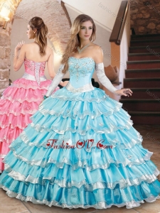 Elegant Organza Quinceanera Dress with Beading and Ruffled Layers
