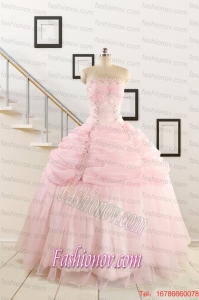 Pretty Strapless Quinceanera Dresses with Beading and Pick Ups
