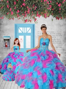 Multi-color Appliques and Ruffles Princesita Dress for 2014 Party