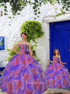 2015 Wonderful Multi-color Princesita Dress with Beading and Ruffles