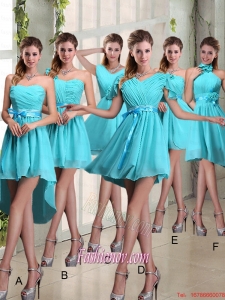 Ruching A Line Chiffon Lace Up Bridesmaid Dress