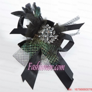 Luxirious Lace Feather and Rhinestone Fascinators For 2014